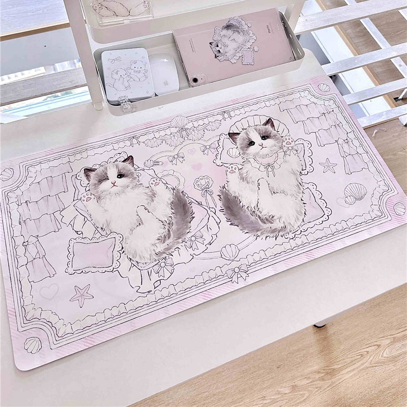 Leather Table Mat Ragdoll Cat  - مراجعة Leather Desk Pad وسعره