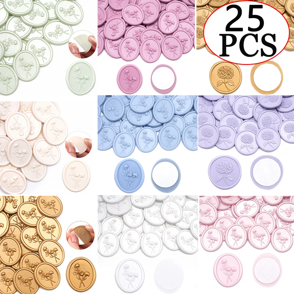 25pcs/set 3D Floral Wax Seal S - مراجعة Wax Seal Stamp Set وسعره