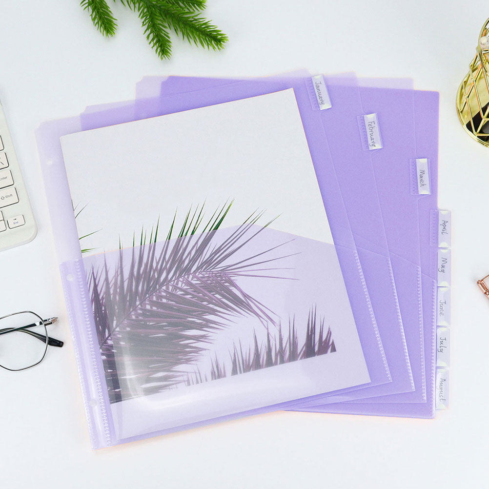 2Sets PP Material Binder Divid - مراجعة Tab Divider A4 وسعره