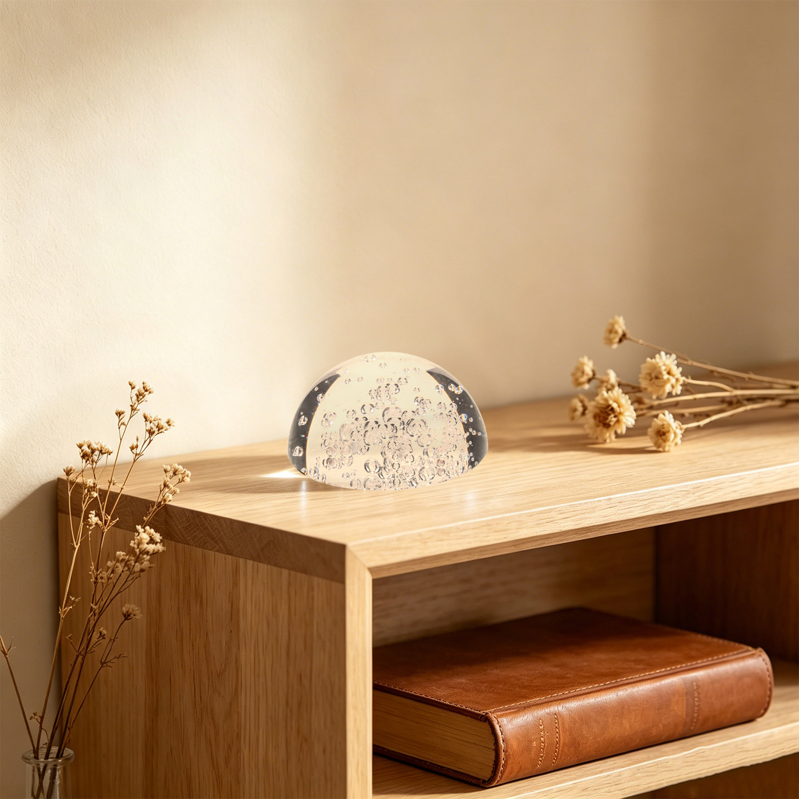 Half Crystal Ball Clear Decora - مراجعة Paper Weight Crystal وسعره