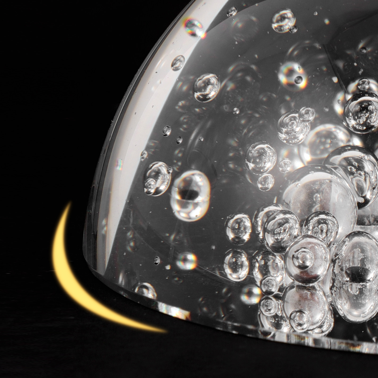 Half Crystal Ball Clear Decora - مراجعة Paper Weight Crystal وسعره